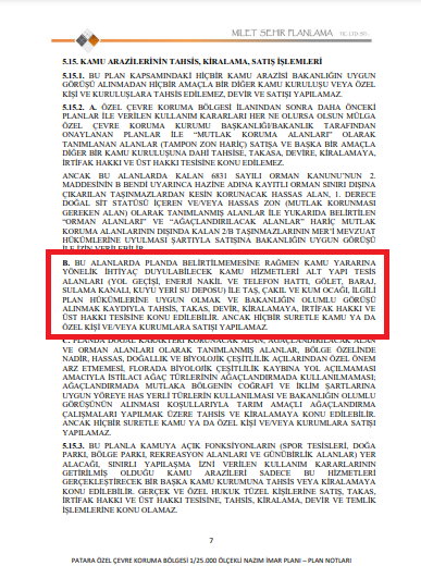 Patara Öçk Plan Notları