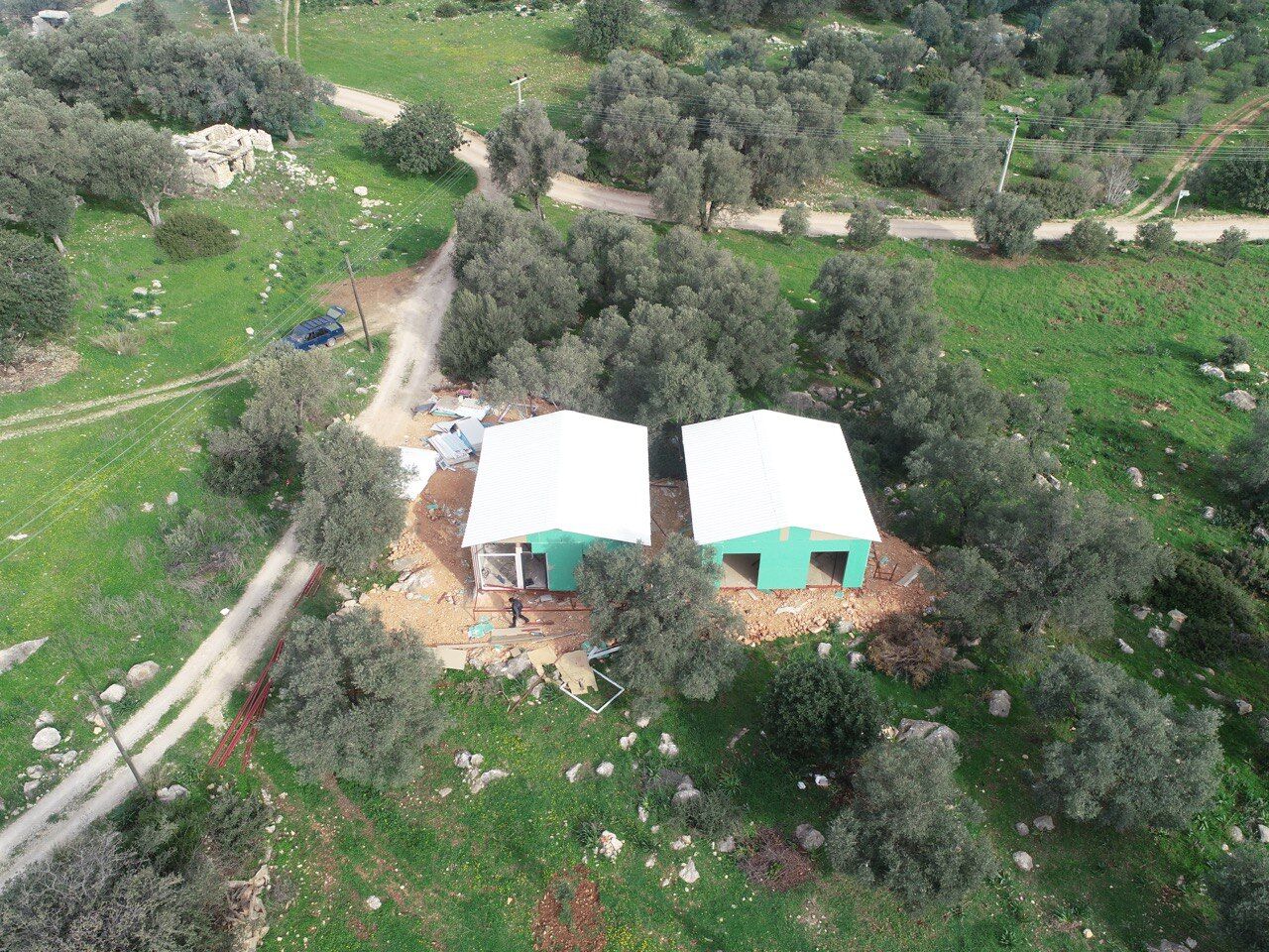Patara'da Antik Kentin Doğu Yamaçlarında Inşaatlar