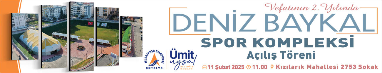Deni̇z Baykal Spor Kompleksi̇ 1300X250