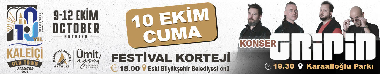 10. Kaleiçi Old Town Festivali (Gripin) 1280X250