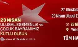 büyükşehir belediyesi 23 Nisan ilanı