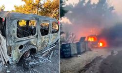 Alanya'da çalılık yangınında araç ve ev hasar gördü