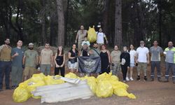 Antalya'da airsoft takımlarından orman temizliği
