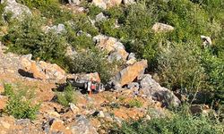 Motosiklet uçuruma yuvarlandı: 1 ölü 1 yaralı