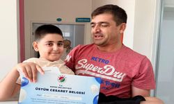 Kepez'de sünnet sonrası 'Üstün Cesaret Belgesi'