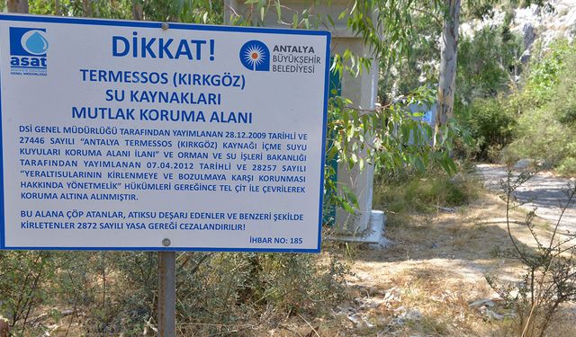 ASAT'tan Kırkgöz su kaynaklarına sıkı koruma