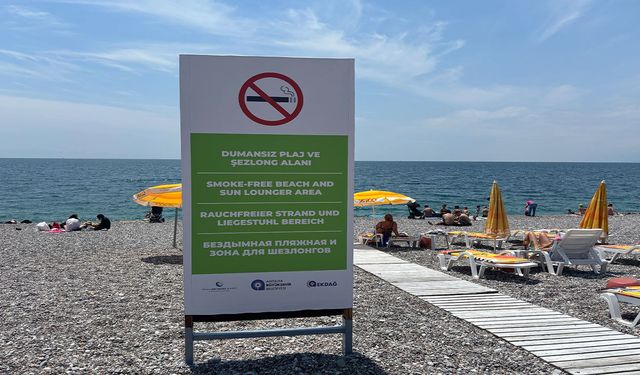 Antalya Valiliği'nden 'Dumansız Plaj' genelgesi