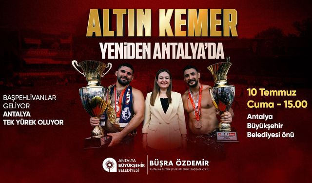 Şampiyon güreşçilere karşılama töreni
