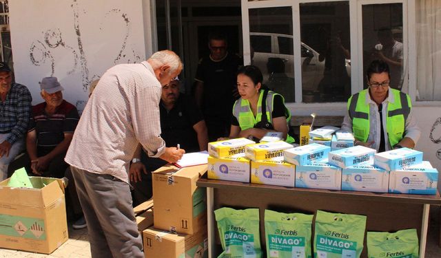 Büyükşehir'den selden etkilenen üreticilere destek