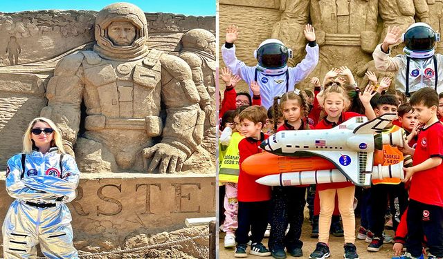 Astronotlarla buluşmanın bileti resim ve makale yarışması