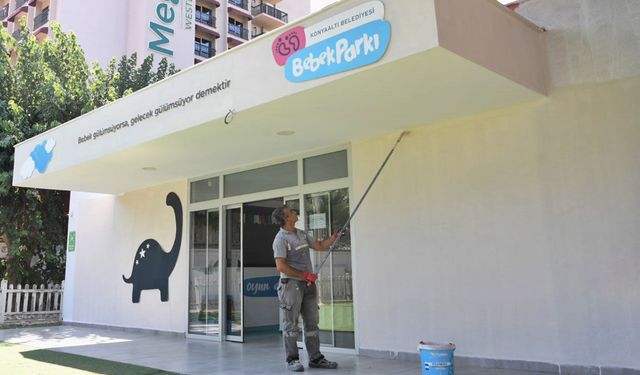 Konyaaltı Bebek Parkı yenileniyor