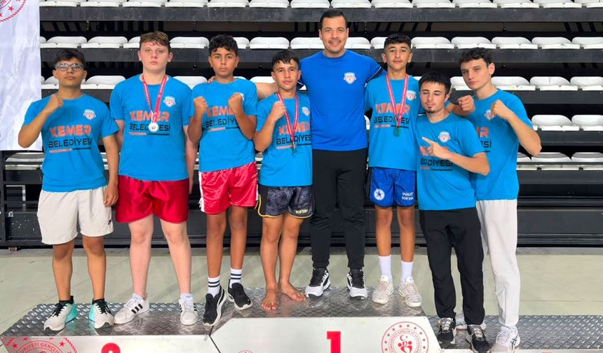 Kemer'in sporcuları yedi madalya ile döndü
