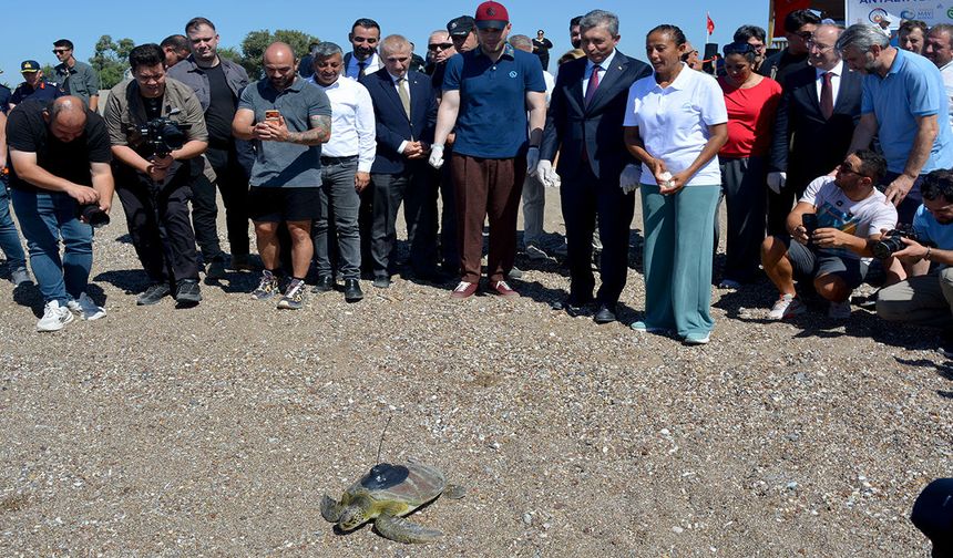 Uydu cihazlı ‘Hanzala’ Akdeniz’e uğurlandı